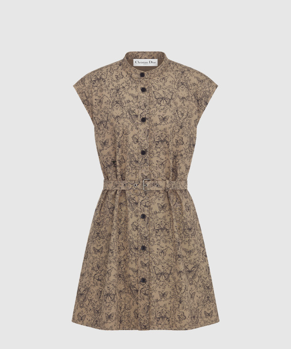 [DIOR-디올]벨트 쇼트 셔츠 드레스 521R9
