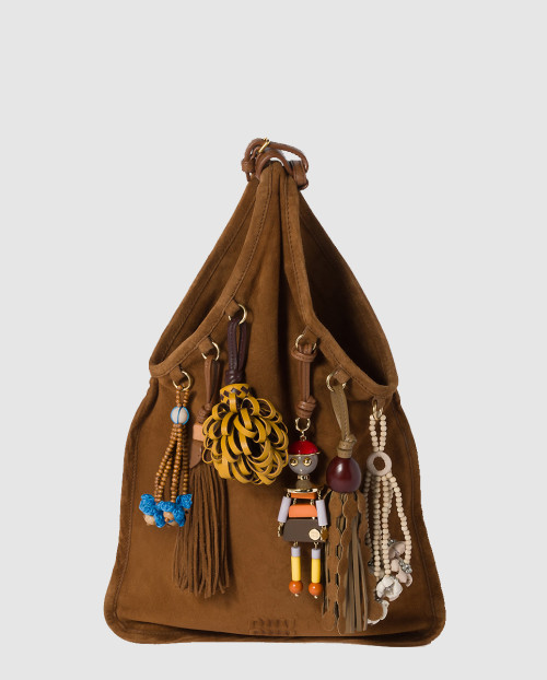 [MIUMIU-미우미우]트릭 장식 스웨이드 백 5BA295