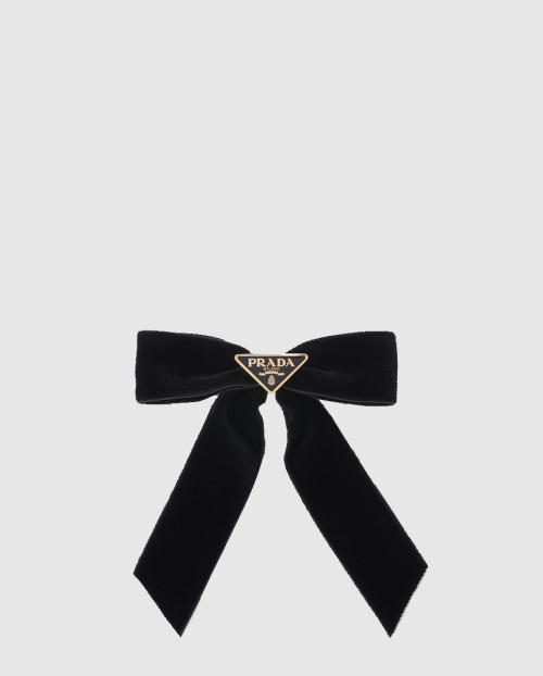 [PRADA-프라다]벨벳 헤어클립 1lF154