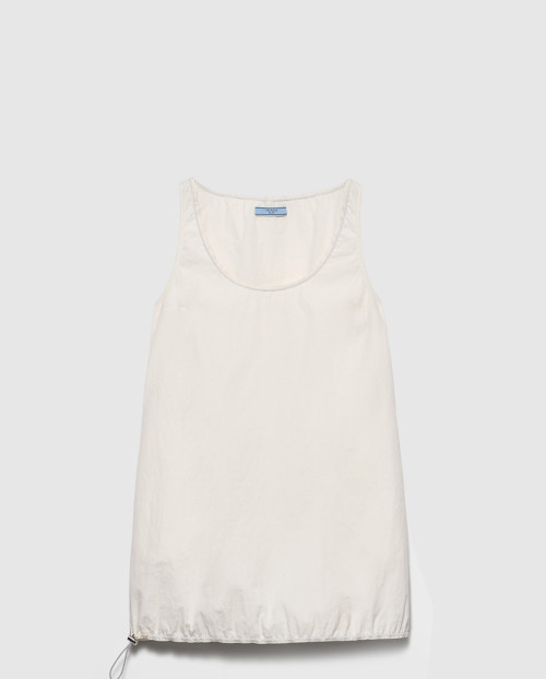 [PRADA-프라다]슬리브리스 기능성 퐁제 미니드레스 230725