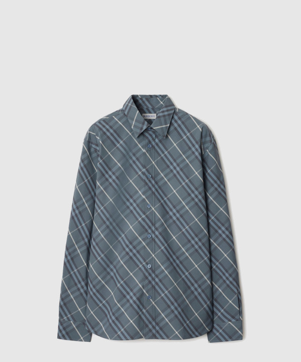 [BURBERRY-버버리]레귤러핏 체크 코튼 셔츠 81087261