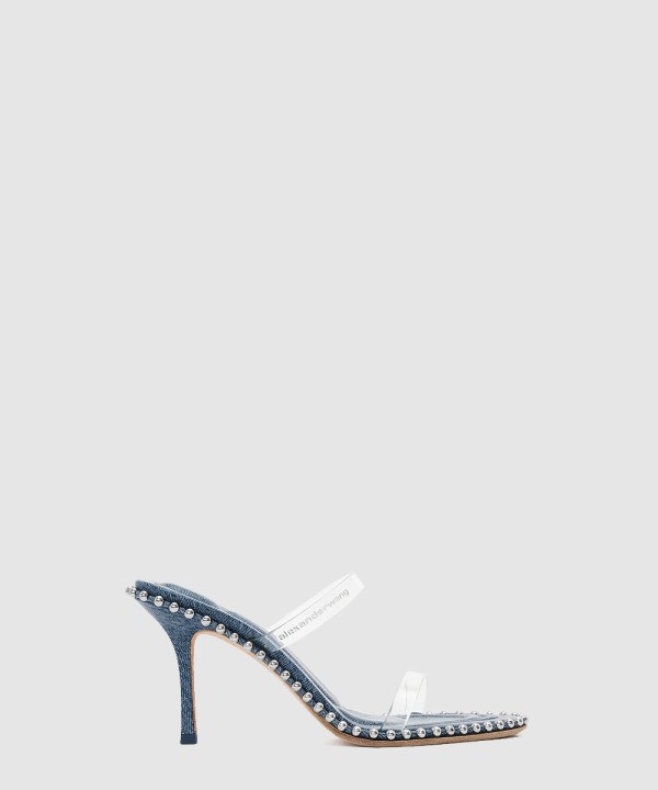 [MCQUEEN-알렉산더맥퀸]스트라이프 샌들 30224S