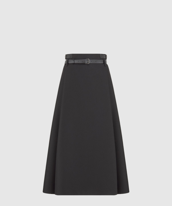 [DIOR-디올]벨트 미디 스커트 521J0