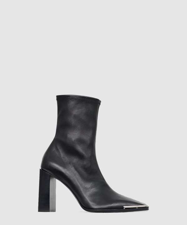 [MCQUEEN-알렉산더맥퀸]가죽 실버 토 부츠 30C120