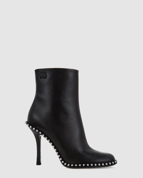 [MCQUEEN-알렉산더맥퀸]스터드 장식 가죽 앵클 부츠 30423B
