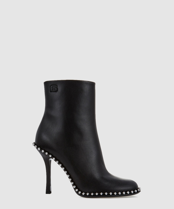 [MCQUEEN-알렉산더맥퀸]스터드 장식 가죽 앵클 부츠 30423B