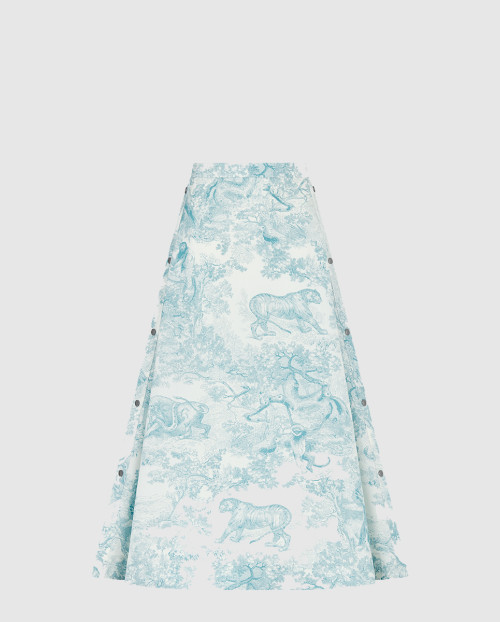 [DIOR-디올]Dioriviera 플레어 미디 스커트 541J8