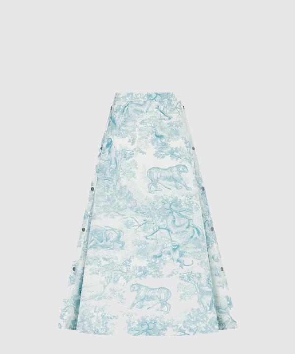 [DIOR-디올]Dioriviera 플레어 미디 스커트 541J8