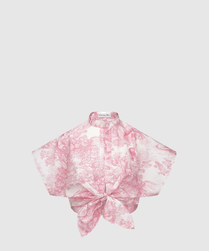 레플리카|이미테이션 dior-디올dioriviera-타이-크롭-블라우스-541b6-2