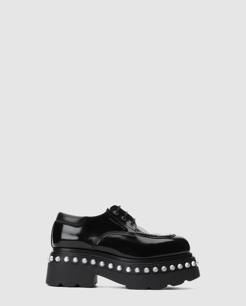 [MCQUEEN-알렉산더맥퀸]송아지 가죽 더비 슈즈 30424F