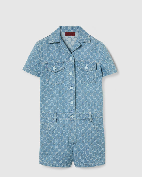 [GUCCI-구찌]GG 데님 자카드 점프수트 828549