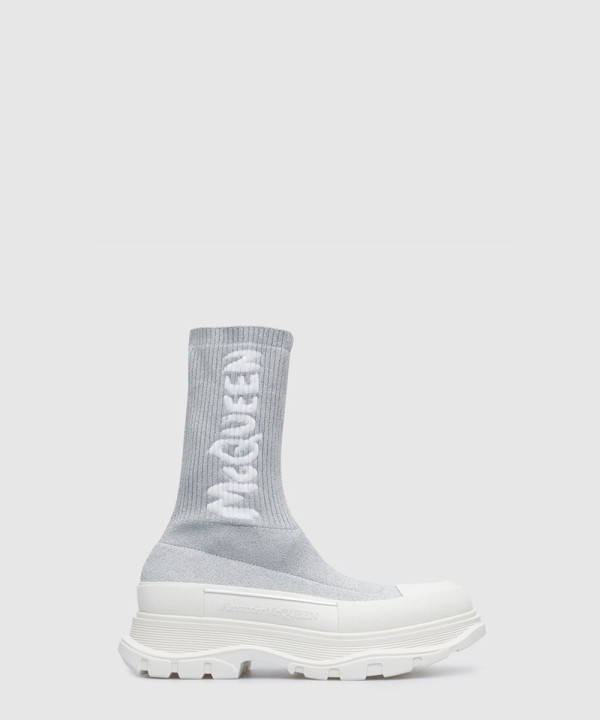 [MCQUEEN-알렉산더맥퀸]로고 니삭스 오버솔 스니커즈 708096