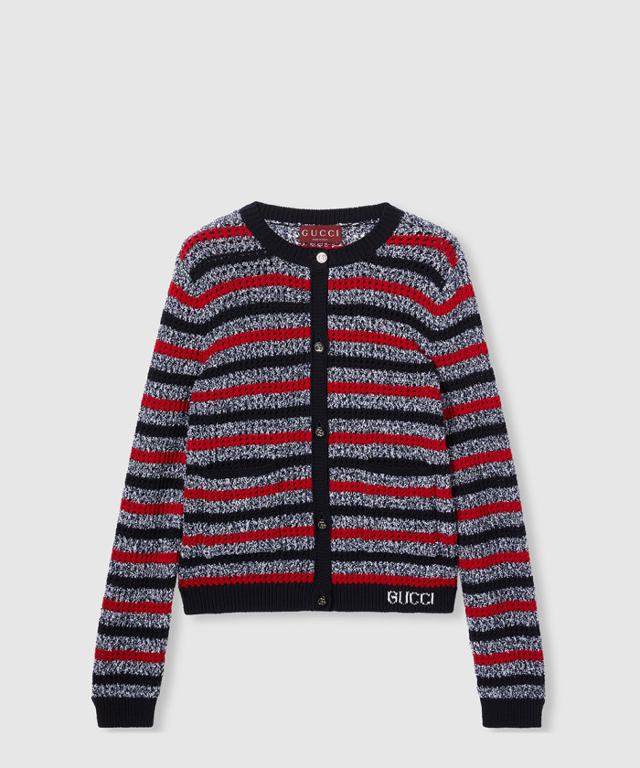 레플리카|이미테이션 gucci-구찌인타르시아-스트라이프-코튼-가디건-835983