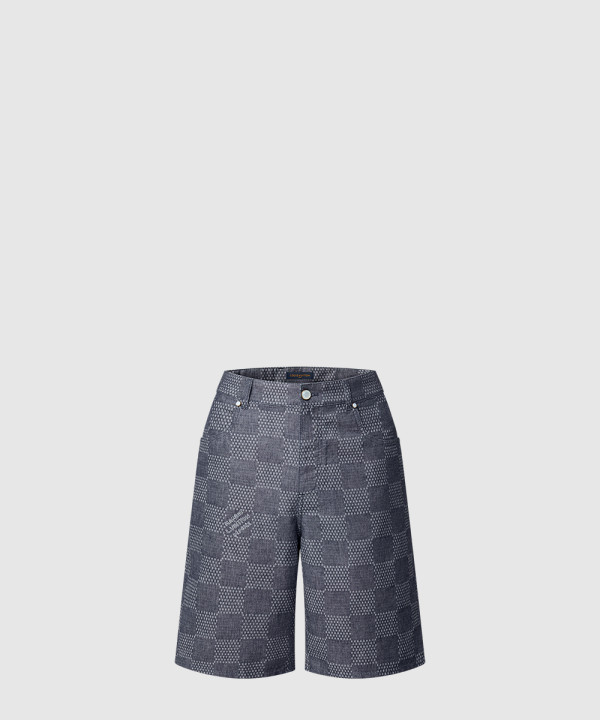 [LOUIS VUITTON-루이비통]다미에 데님 샴브레이 쇼츠 1AFXA4