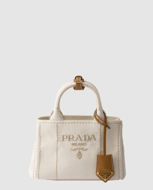 [PRADA-프라다]리넨 혼방 미니 핸드백 1BA038