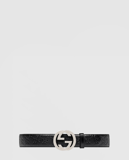 [GUCCI-구찌]인터로킹 G 버클 벨트 411924