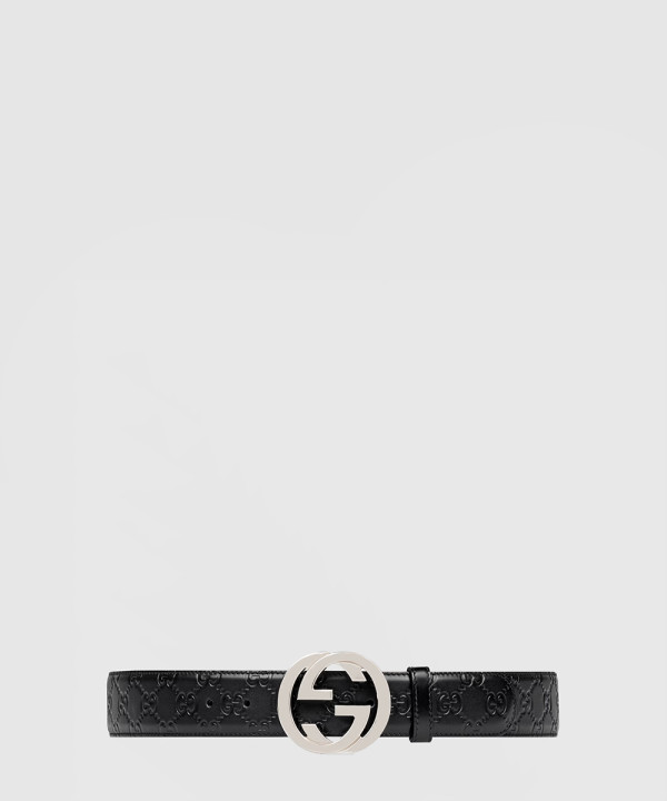 [GUCCI-구찌]인터로킹 G 버클 벨트 411924