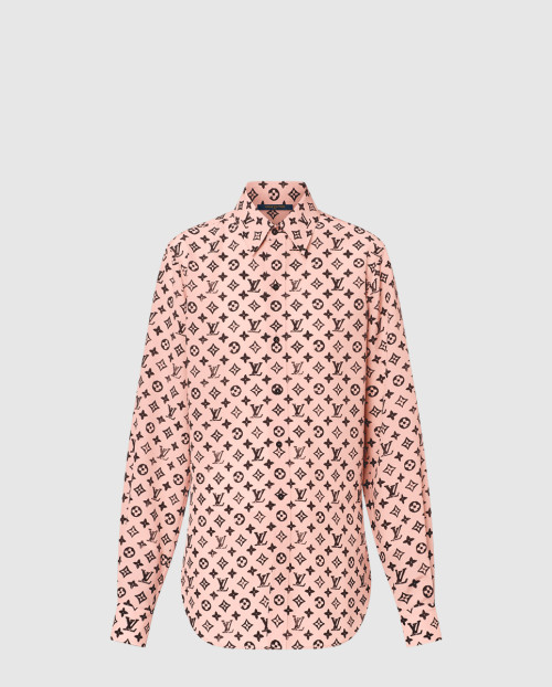 [LOUIS VUITTON-루이비통]워시드 모노그램 실크 셔츠 1AIBA0