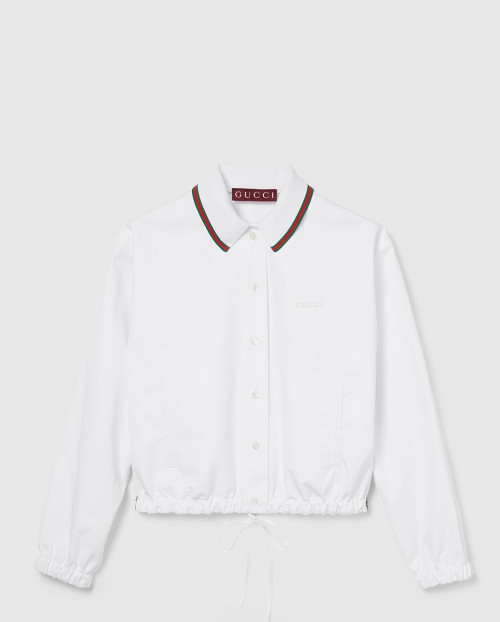 [GUCCI-구찌]드로우스트링 코튼 포플린 셔츠 826598