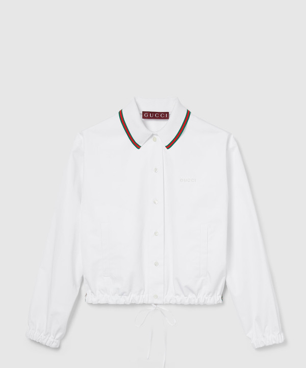 [GUCCI-구찌]드로우스트링 코튼 포플린 셔츠 826598