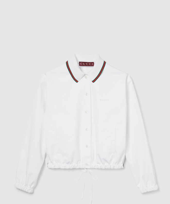 레플리카|이미테이션 gucci-구찌드로우스트링-코튼-포플린-셔츠-826598