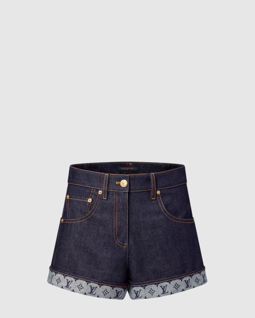 [LOUIS VUITTON-루이비통]커프드 헴 데님 미니 쇼츠 1AI159