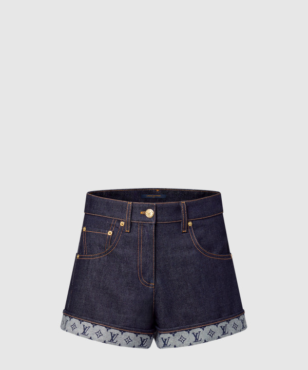 [LOUIS VUITTON-루이비통]커프드 헴 데님 미니 쇼츠 1AI159