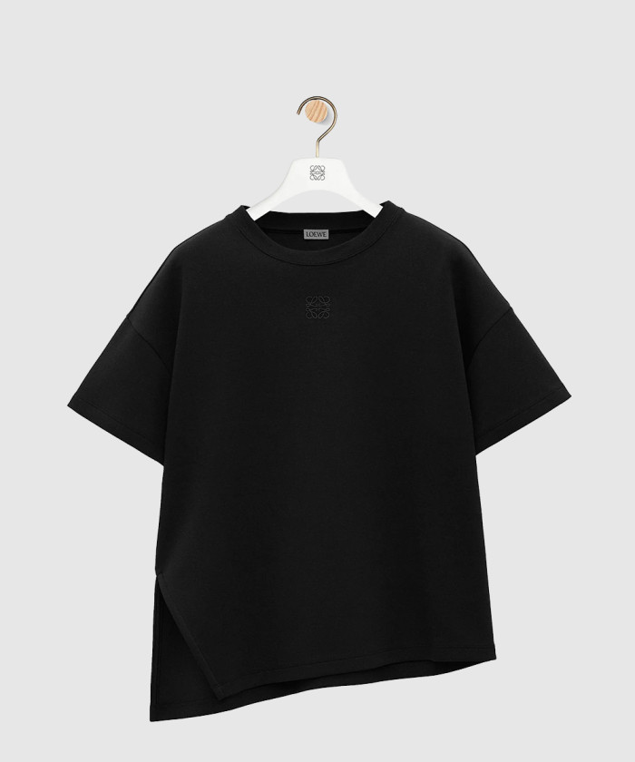 레플리카|이미테이션 loewe-로에베비대칭-티셔츠-코튼-혼방