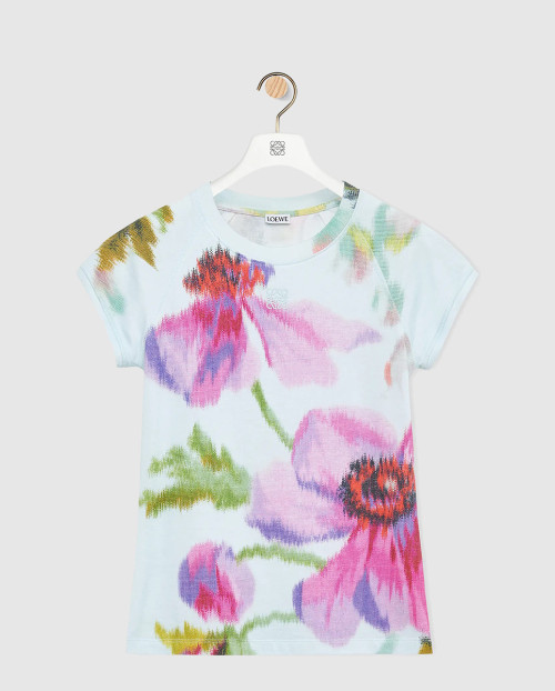 [LOEWE-로에베]슬림 실루엣 코튼 블렌드 티셔츠