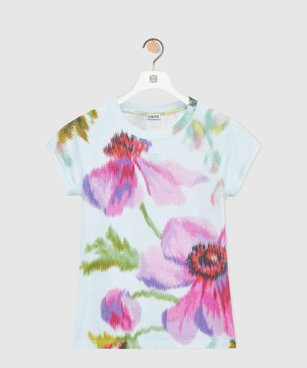 [LOEWE-로에베]슬림 실루엣 코튼 블렌드 티셔츠