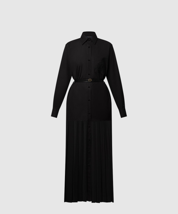 [LOUIS VUITTON-루이비통]시스루 인서트 셔츠 드레스 1AHHZ9