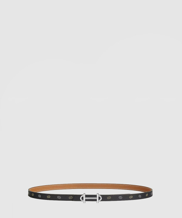 [HERMES-에르메스]밀론 H 버클 양면 가죽 밴드