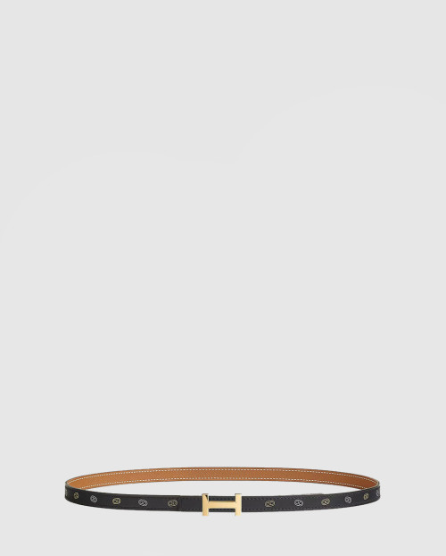 [HERMES-에르메스]밀론 H 버클 양면 가죽 밴드