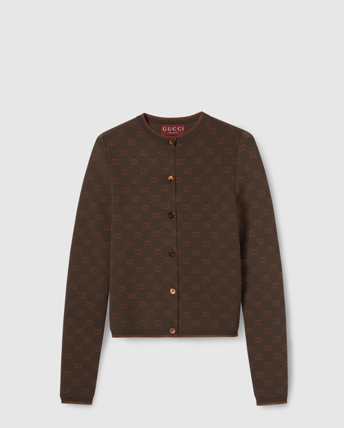 [GUCCI-구찌]스트레치 GG 비스코스 자카드 가디건 836187