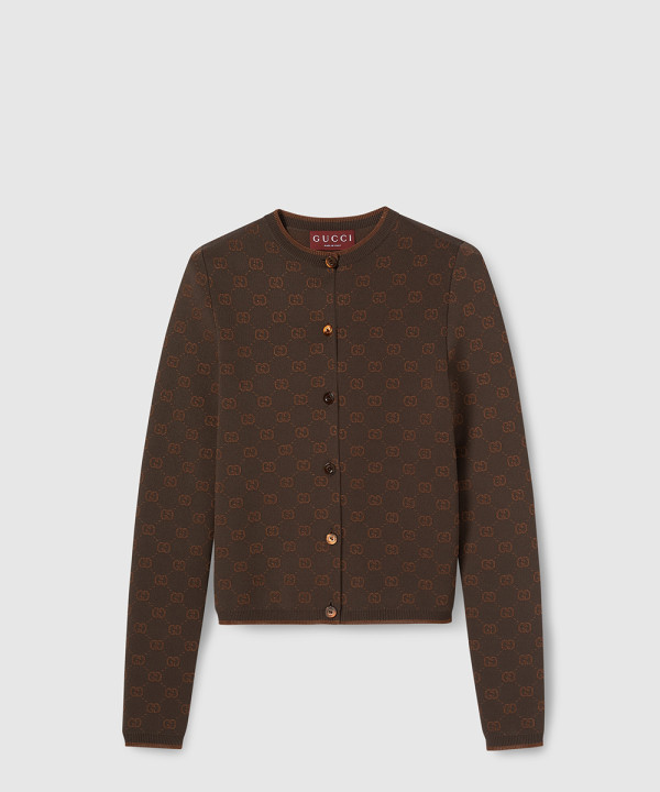 [GUCCI-구찌]스트레치 GG 비스코스 자카드 가디건 836187