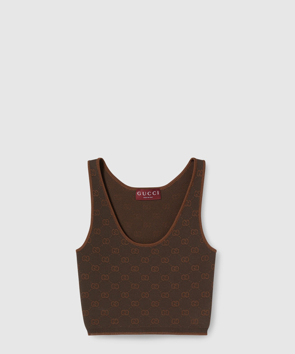 [GUCCI-구찌]스트레치 GG 비스코스 자카드 탱크 탑 ‎832793