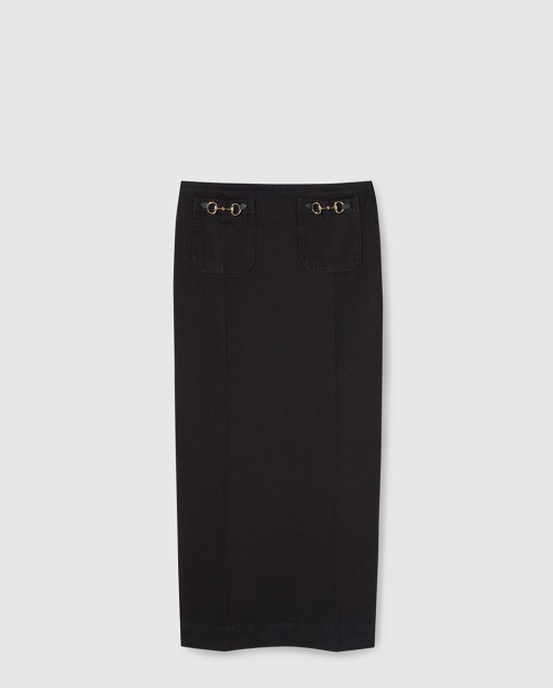 [GUCCI-구찌]Horsebit 데님 스커트 832521