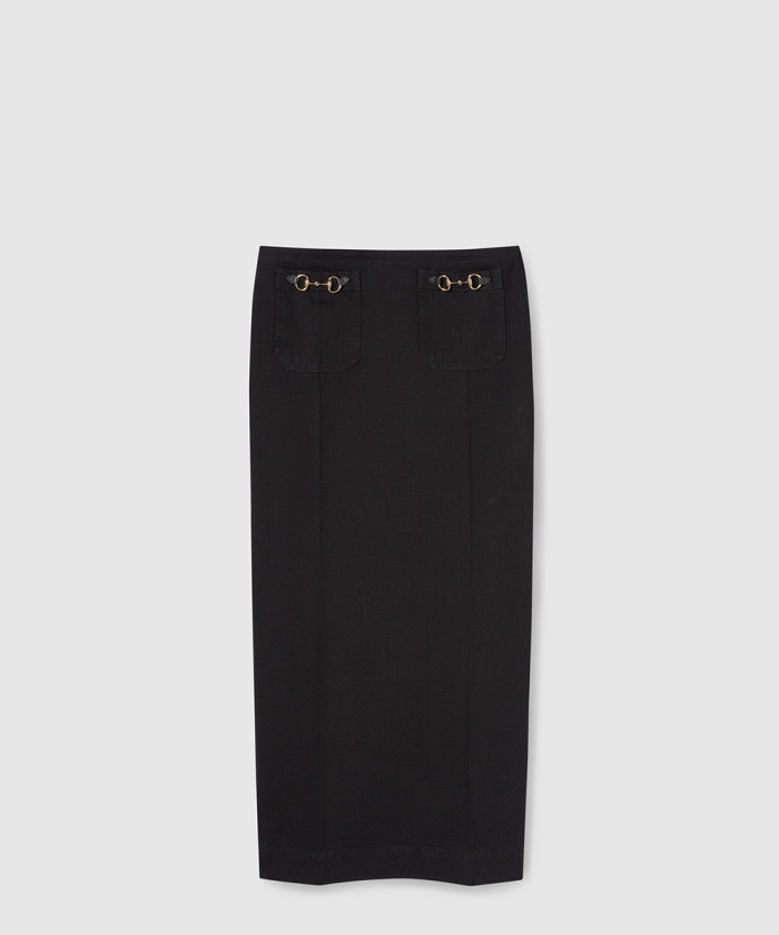 레플리카|이미테이션 gucci-구찌horsebit-데님-스커트-832521