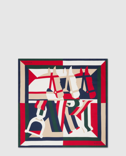 [GUCCI-구찌]프린트 실크 까레 811167