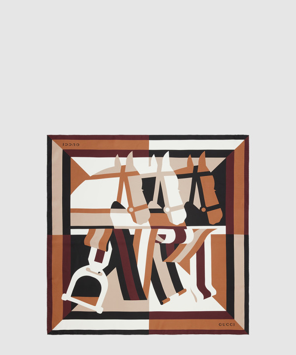 [GUCCI-구찌]프린트 실크 까레 811167