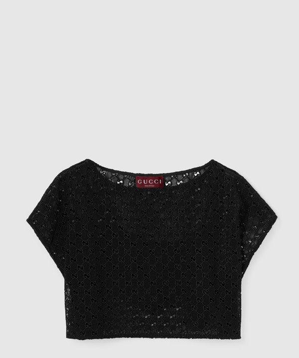 [GUCCI-구찌]‎GG 매듭 우븐 패브릭 탑 836976