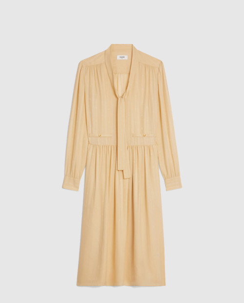 [DIOR-디올]자카드 큰 꽃 매듭 드레스 2R12L5