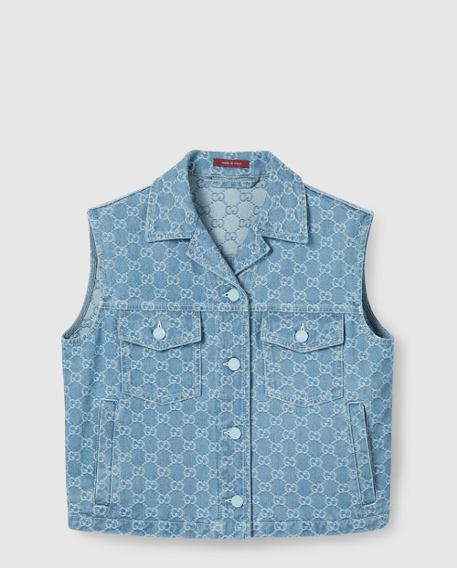 [GUCCI-구찌]GG 데님 자카드 베스트 833077