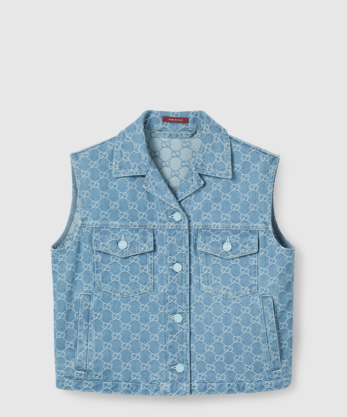 레플리카|이미테이션 gucci-구찌gg-데님-자카드-베스트-833077