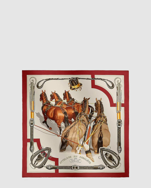 [HERMES-에르메스]Attelage en Arbalete 포에버 스카프 90