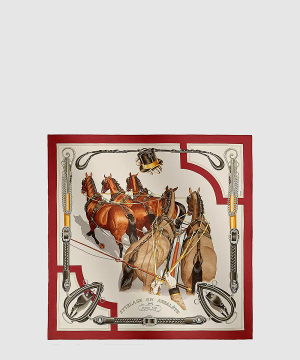 [HERMES-에르메스]Attelage en Arbalete 포에버 스카프 90