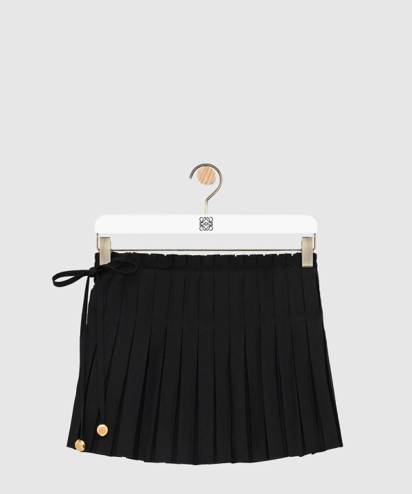 [LOEWE-로에베]플리츠 쇼츠 비스코스 & 린넨