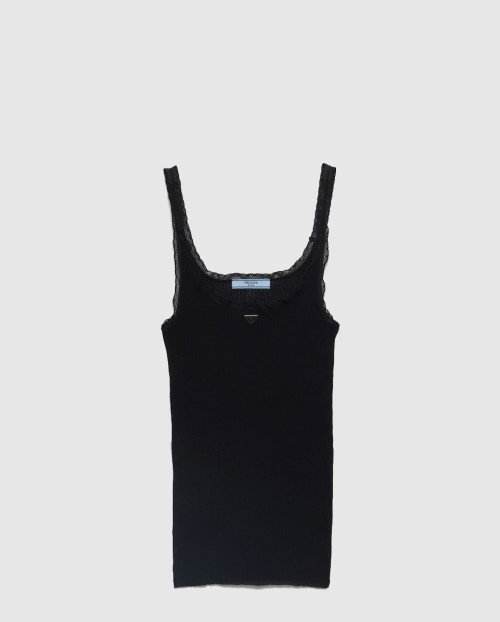 [PRADA-프라다]리브드 코튼 탑 P29B82