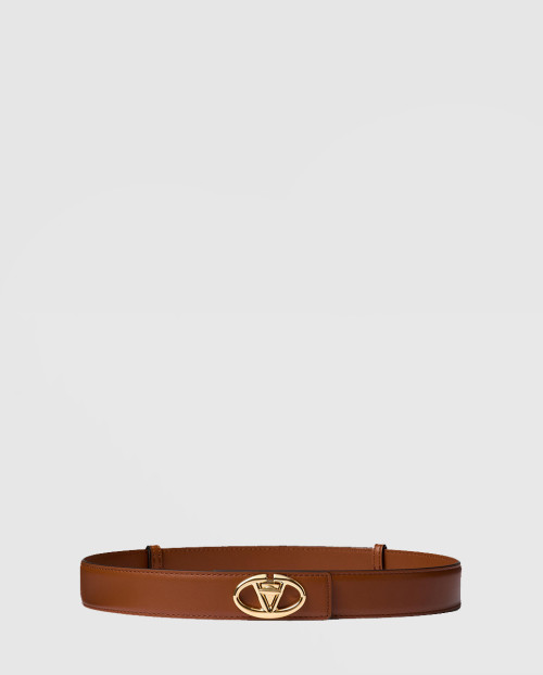 [VALENTINO-발렌티노]볼드 에디션 브이로고 송아지 가죽 벨트