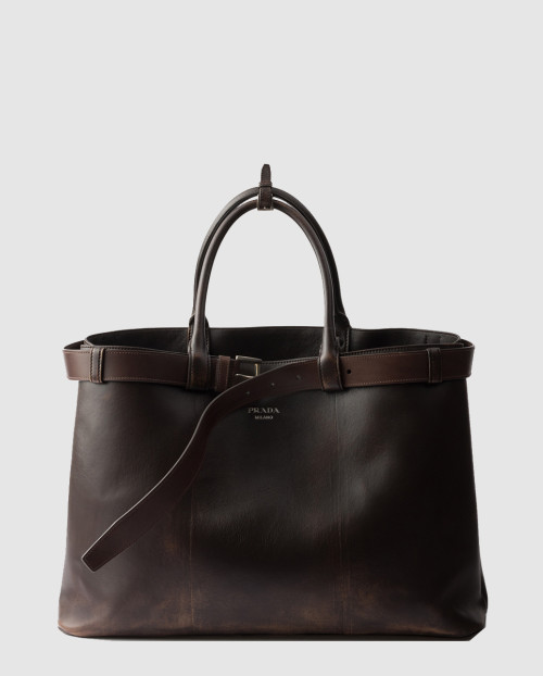 [PRADA-프라다]벨트가 달린 나파 가죽 프라다 버클백 2VG126